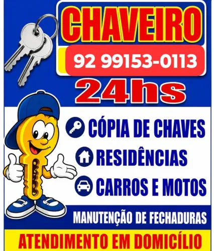Chaveiro 24 horas atendimento 