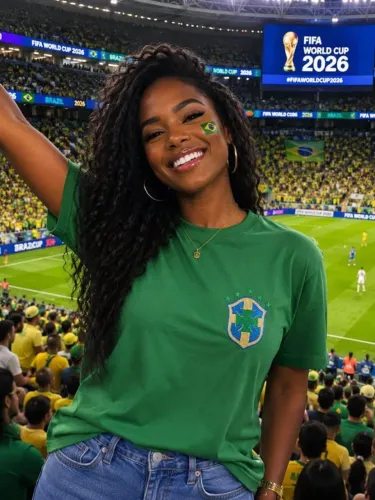 Pronta entrega. Blusa Brasil feminina tecido premium. 