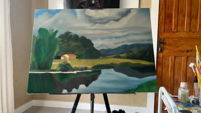Pintura a óleo sobre tela