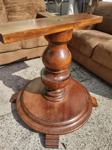 Base de mesa madeira maciça 