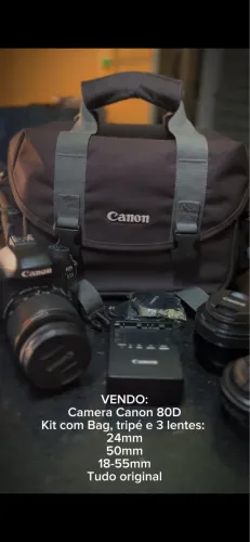 Kit Câmera Canon 80D