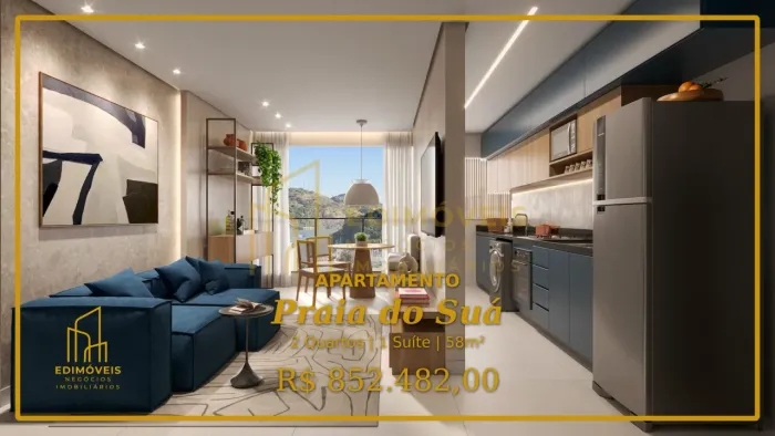 Seu Novo Lar: Apartamento Moderno de 2 Quartos na Praia do Suá