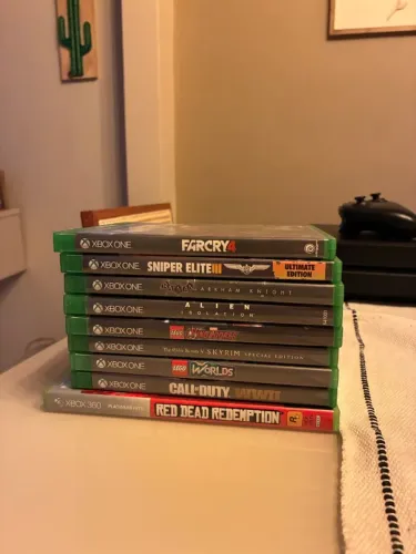Xbox One 1Tb + 1 controle + 9 jogos