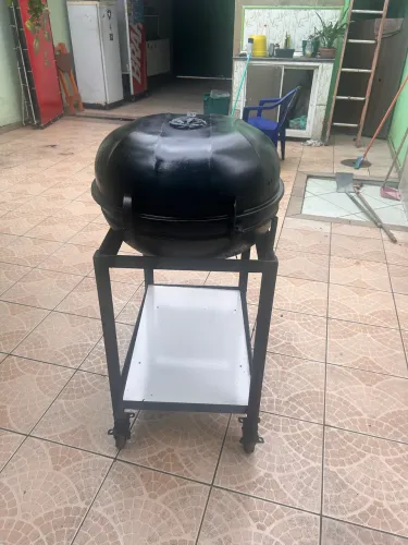 Churrasqueira com tijolo e à Bafo