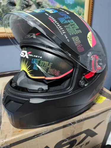 Capacete Asx City Preto Fosco Com Viseira Interna Lançamento tamanho 57-58