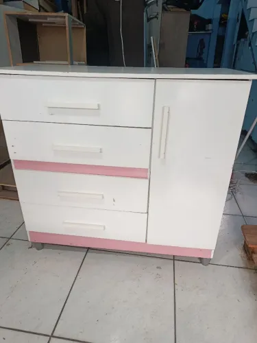 Cômoda sapateira infantil ou solteiro 4gav 1pt