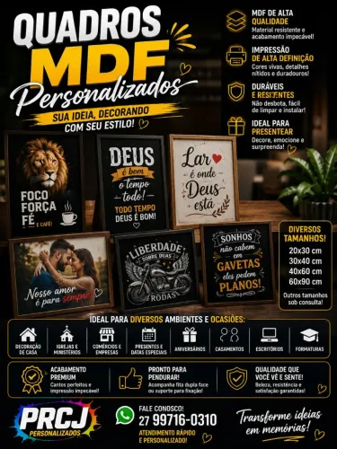 Quadros personalizados