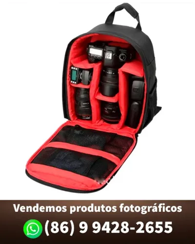 Mochila para equipamentos fotográficos (nova)