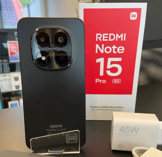 Note 15 PRO 5G NFC 512/08 Preto Lacrado Entregamos Grátis
