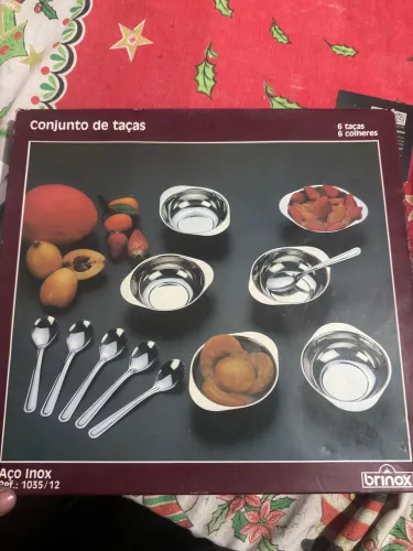 conjunto de taças  inox 