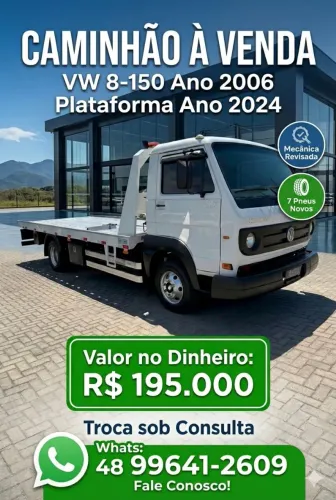 VW 8-150 (2006) COM PLATAFORMA NOVA (2024) - IMPECÁVEL!