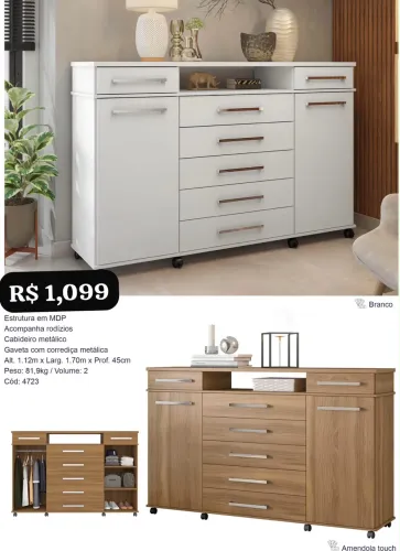 Cômoda London - Promoção