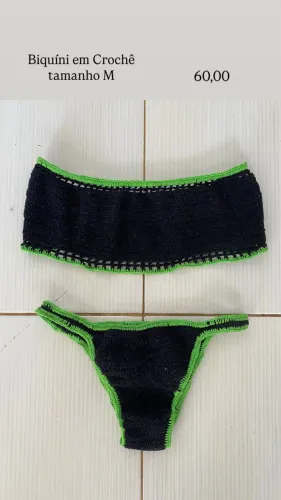 Biquíni Preto Neon 