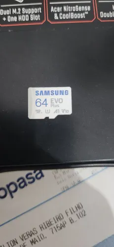 Cartão de memoria 64gb evolução Plus