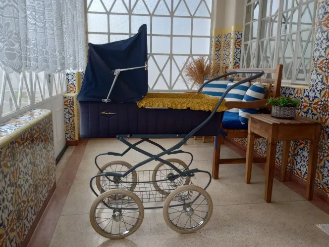 Carrinho de Bebê Vintage da década de 50.