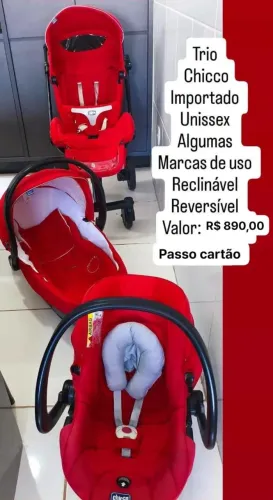 Trio carrinho bebê Chicco importado 