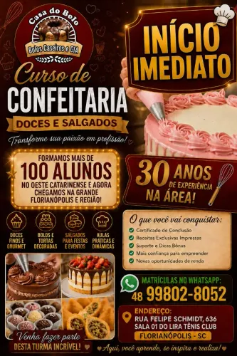 Curso de Confeitaria, Doces e Salgados