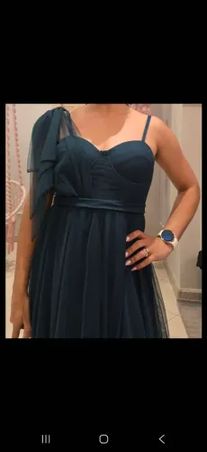 Vestido de Festa Longo Verde Tam. M - Usado 1 Vez - R$ 300
