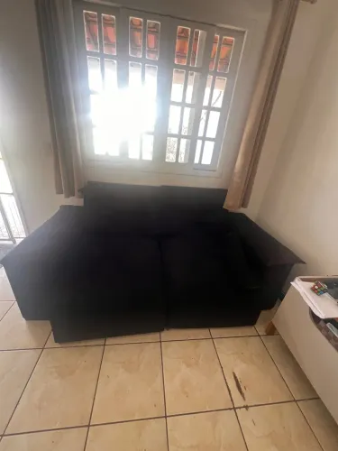 Sofá Retrátil e Reclinável Preto - Confortável e Espaçoso