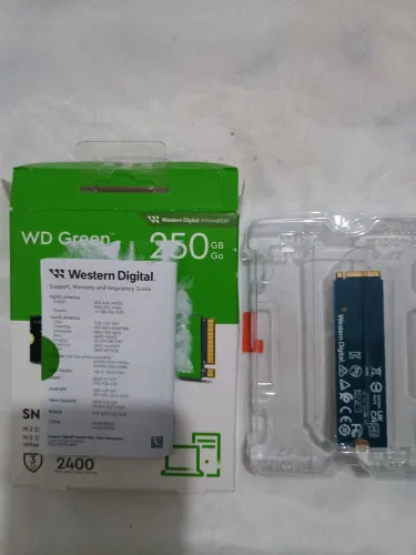 SSD NVMe M.2 WD Green 250 GB novo