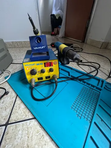 KIT COMPLETO ASSISTÊNCIA TÉCNICA CELULAR | FONTE SUNSHINE + ESTAÇÃO YAXUN + FERRAMENTAS