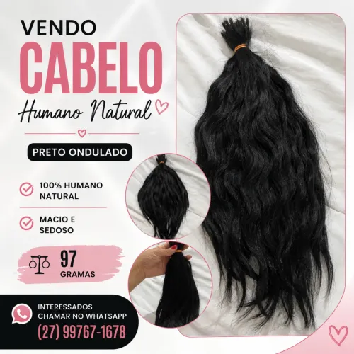 Cabelo humano natural