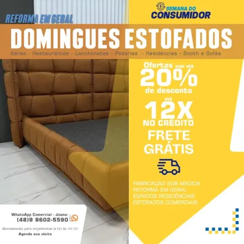 CABECEIRA ESTOFADA DE ALTO PADRÃO