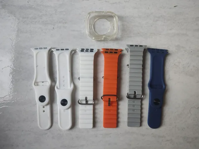 kit 6 pulseiras e 1 case smartwatch