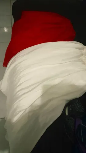Saias de dança do ventre. Azul, vermelho e branca 60 cada unidade