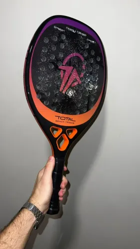 Raquete Beach Tennis Carbono 12k Total Pro Sunset + Capa