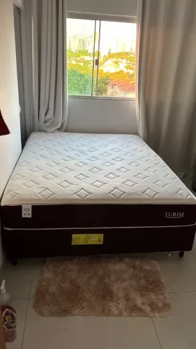 Cama Box Queen (Box + Colchão) Plumatex de Mola - Ensacada 53cm de Altura Turim