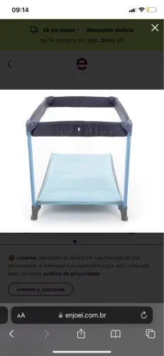 Berço portátil (cercadinho) com colchão 