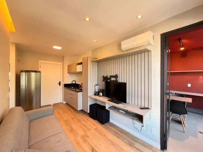 Apartamento para venda com 50m2 - 1 dormitório (suíte) - 1 vaga - Cerqueira César - São Pa