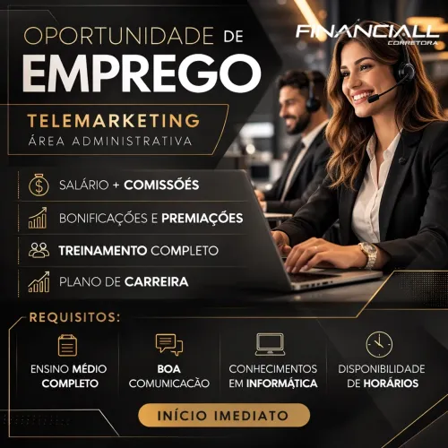 VAGA PARA TELEMARKETING EM OLINDA