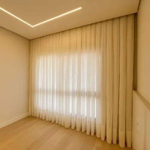 Cortina de tecido Linho com forro de microfibra ( sob medidas) 