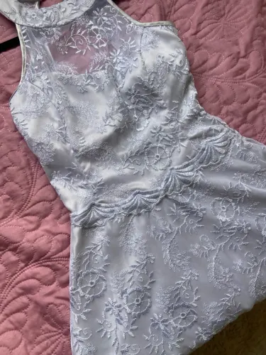 Vestido juvenil festa/batizado/formatura branco