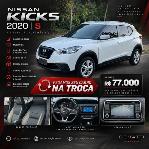 Nissan Kicks S 1.6 16V Flex 5P Aut. 2020
