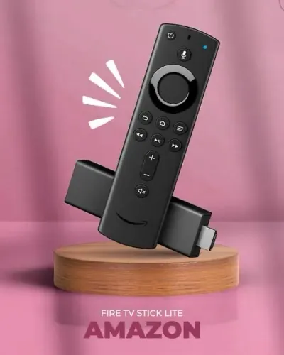 Fire stick lite Amazon com controle Alexa 