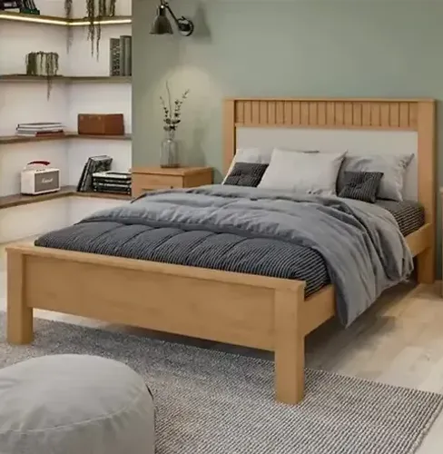 Lopas Cama Casal Athenas Plus Amêndoa CleanOff