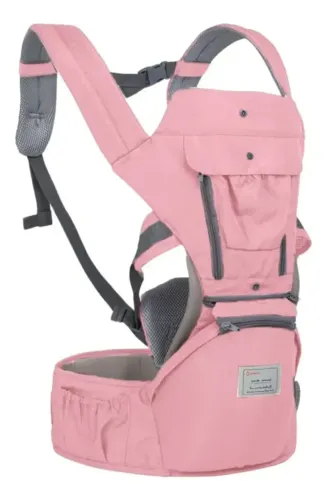 Canguru Bebê Seguro Ergonômico Com Apoio Na Cintura Carregador 12 Posições 3 Em 1 Aiebao R