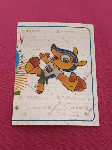 Figurinha holográfica mascote copa 2014