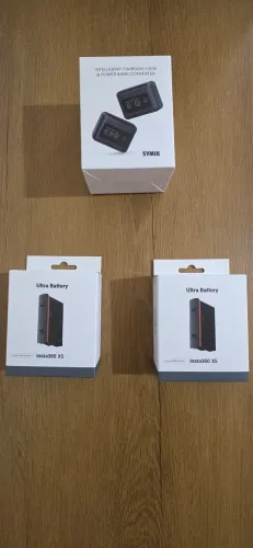 Carregador Insta360 x5 + 2 baterias plus 2800 Mah