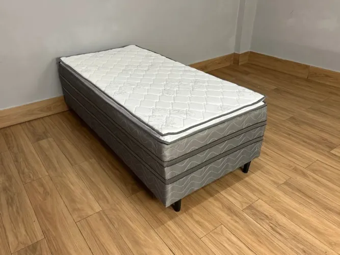 Cama Box Prestige Solteiro Molas Ensacadas c/ Pillow- Entrega Rápida
