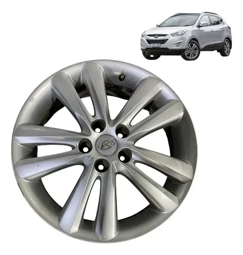 Roda De Liga Aro 18 Hyundai Ix35 2015 3* Cinza