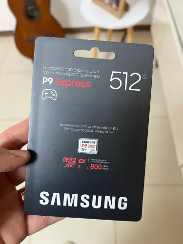 Cartão de memória SD card express original Samsung 512gb lacrado.