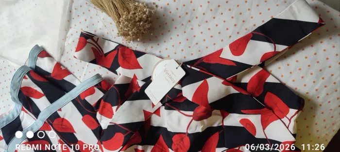 Vestido longo estampado