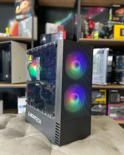 PC Gamer I7 7700, RX 580 4GB, 16GB RAM, NVMe 500GB, H270, Gabinete Montech