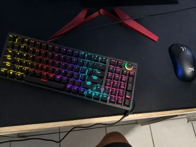 Mouse sem fio delux m400 e teclado mecanico com midia