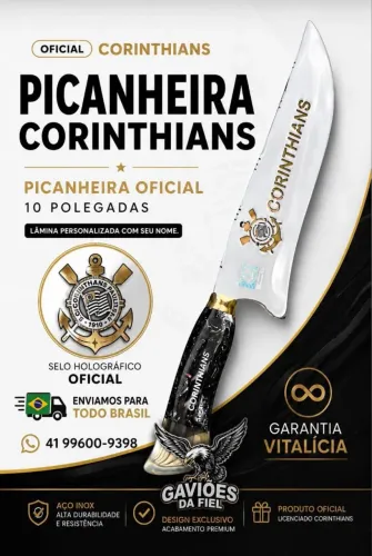 Picanheira Corinthians para churrasco presentão pro PAIZÃO