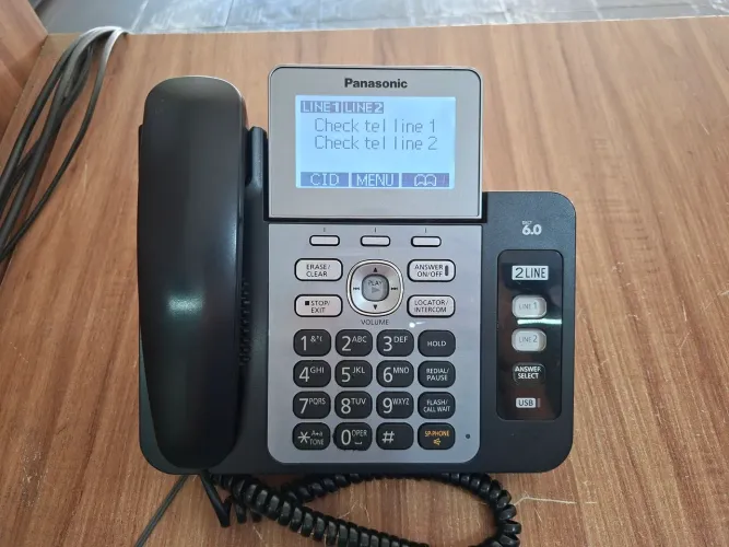 Telefone de Mesa para 2 linhas Panasonic KX-TG9471